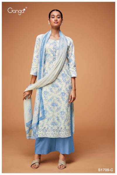 Dharini 1709 By Ganga Fancy Cotton Summer wear Salwar Kameeez Collection